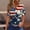 Z020-Dark Blue, variant on Women's 250th America Anniversary Casual Printed Crew Neck T-Shirt USA Flag Tee 250 Years of Freedom Shirt