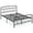 Queen Size, variant on GVN Sturdy Bed Frame, Bedroom Platform Bed Frame,Platform Bed with High Headboard and Snap Lock Metal Slats-Twin Size