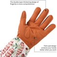 thumbnail image 5 of Guantes de cuero para jardinería, guantes profesionales de poda para jardín, regalos de jardinería, 5 of 5
