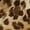 Brown, variant on Women's Brown Leopard Print V-Neck Shirt with Ruffle Trim for Office Wear, XL