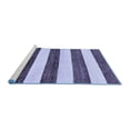 thumbnail image 2 of Ahgly Company Machine Washable Indoor Square Abstract Blue Modern Area Rugs, 5' Square, 2 of 4