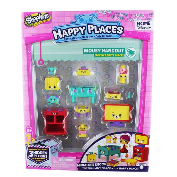 Shopkins Happy Places S2 Decorator Pack Doll House Line, 1Pack Mousy