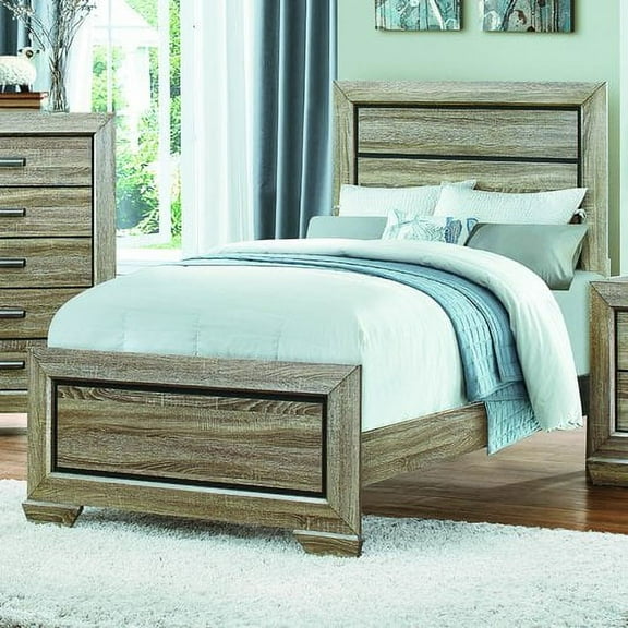 Homelegance Beechnut Platform Bed in Light Elm - (Queen)