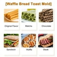 thumbnail image 1 of Grilled Sandwich Maker,Bread Toast Breakfast Machine,Hot Sandwich Pan,Nonstick Aluminum Flip Pan,Kitchen Tool, 1 of 8