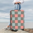 thumbnail image 3 of Lsque Colorful Checkered Printed Luggage Cover, Travel Luggage Protector,Scratch and Dirt Resistant, Fits 18-32 Inch Luggage - X-Large, 3 of 9