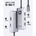 thumbnail image 2 of ORICO USB C Hub Adapter USB C Docking Station Multiport Laptop Docking Station with 4K HDMI, 60w Pd Fast Charging, USB 3.0 5 Gbps and 2 USB 2.0, 2 of 8