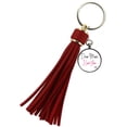 thumbnail image 1 of Dear Mom - Key Chain for Mom - Keychain Mothers Day - Red Tassel Keychain, 1 of 1