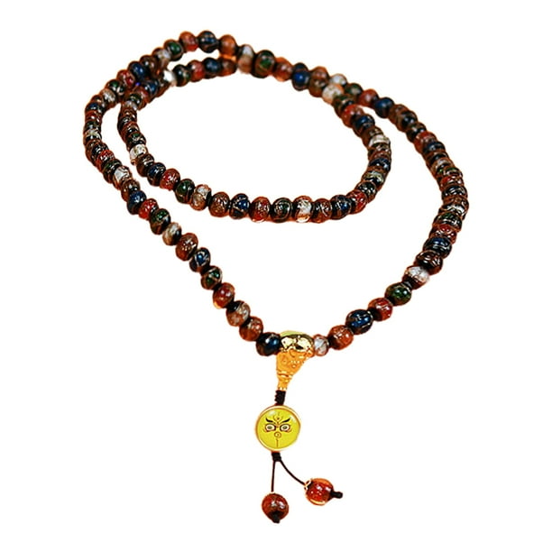 108/36 Pulsera de cuentas Mala Curación Piedra preciosa Yoga Meditación Mano Mala Collar de cuentas de oración MFZFUKR BST3004656-4
