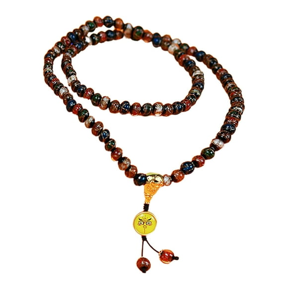 108/36 Mala Beads Bracelet Healing Gemstone Yoga Meditation Hand Mala Prayer Bead Necklace