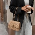 thumbnail image 4 of Sywqhk Bolso De Hombro Cruzado Femenino Con Patrón De Celosía Bolso Informal De Pu (Camello) Sywqhk Para estrenar, 4 of 9