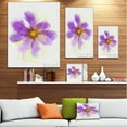 thumbnail image 3 of Purple Flower with Large Petals - Flowers Canvas Wall Artwork, 3 of 4