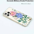 thumbnail image 5 of Cute Flower Case for iPhone 14 Pro Max,Aesthetic Colourful Floral Pattern Soft TPU Full Cover Case, 5 of 5