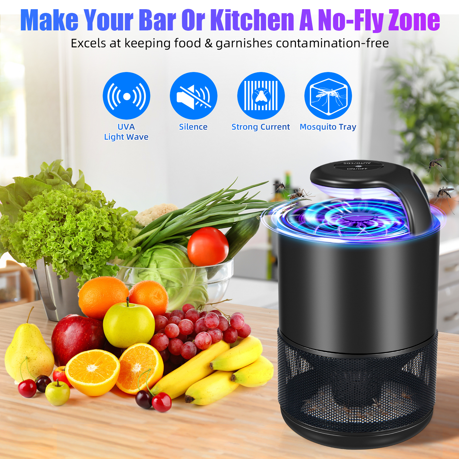 Jinyi Bug Zapper Indoor,Fly Traps Indoor for Home,Mosquito Zapper with Auto Suction to Catch Mosquito Bug Moths Gnats