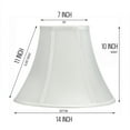 thumbnail image 6 of Mestar Decor Light Gold Bell Hand Made Fabric Lampshade, 7x14x10" (Spider), 6 of 6