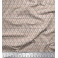 thumbnail image 1 of Soimoi Gray Cotton Poplin Fabric Leaves & Buds Floral Printed Fabric 1 Yard 42 Inch Wide, 1 of 3