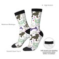 thumbnail image 4 of KLL Colorful Poodle Dog Print Cool Socks Men's Women's Crew Socks Funny Crazy Novelty Stockings, 4 of 6