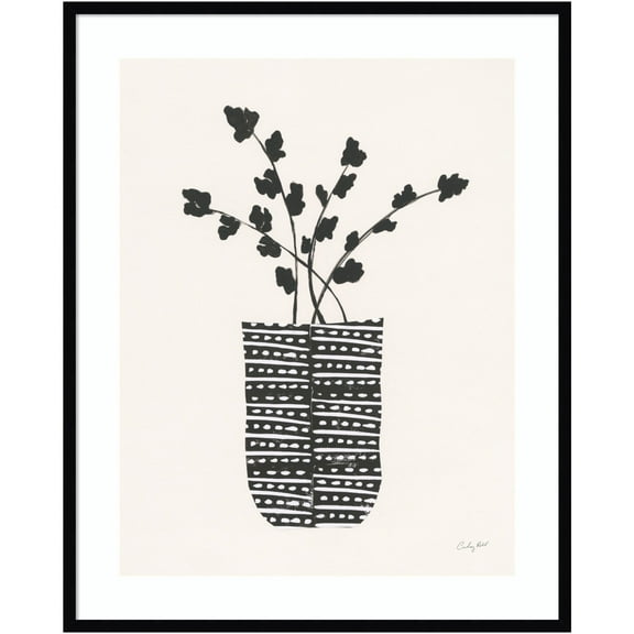 Amanti Art Shadow Vessel I by Courtney Prahl Wood Framed Wall Art Print, 33"W x 41"H, Black