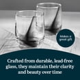 thumbnail image 3 of Libbey Ascent Black Ribbon Rocks Drinking Glasses Set of 8, Glass Drinking Glasses with Curvature, Versatile Glassware Set for Parties and More, 3 of 3