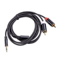 thumbnail image 1 of Cable de sonido de 1/1, 8/3M de longitud, conector de 3,5mm, divisor auxiliar para auriculares, adaptador divisor de micrófono, Cable , Cable 18 millones Hugo Cable divisor de audio RCA, 1 of 8