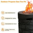 thumbnail image 6 of 32000 BTU, 20 Inch Round Outdoor Gas Fire Pit, Magnesium Oxide Cultured Stone Surface Finished,, More Suitable for Outdoor Garden, 6 of 7