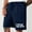 Blue Athletic Shorts, variant on Men's Summer Shorts I'm Not Who I Was before Drawstring Elastic Waist Solid Color Loose Fit Beach Shorts with Pockets Green XXL