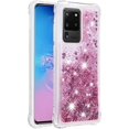 thumbnail image 2 of Compatible with Samsung Galaxy S20 Ultra Case Glitter Luxury Cute Love Liquid Quicksand Clear TPU Girls Women Stylish Bumper Shockproof Protective Case for Samsung Galaxy S20 Ultra Rose Gold YB, 2 of 12