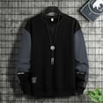 thumbnail image 4 of Men's Casual Paneled Contrast Color Long Sleeve Crew Neck Sweatshirt, 4 of 8