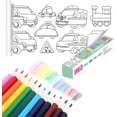 thumbnail image 1 of Children's Drawing Roll With 12-Color Pencil, Coloring Paper Roll For Kids, Oversize Childrens Drawing Roll, Roll Drawing Paper For Kids, Children Drawing Roll, 1 of 5