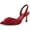 burgundy, variant on Women Kitten Heel Pumps: Pointed-Toe, Open-Back Formal Shoes with Ankle Straps