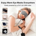 thumbnail image 3 of USB Heated Eye Mask for Dry Eyes, Warm Compress with Timer & Temp Control for Blepharitis Relief, 3 of 5