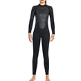 thumbnail image 1 of Greeniant Traje de buceo de alta eficiencia a prueba de frío de manga larga de una pieza estilo transpirable trajes de baño amigables con la piel traje Deportes acuáticos Mujer Negro L Greeniant OD020696-10, 1 of 5