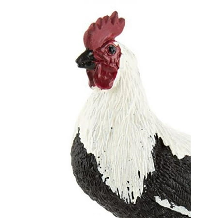 Glass Hand Painted Rooster - Safari Ltd Safari Farm - Phoenix Rooster - Realistic and Educational Hand Painted Toy Figurine Model - Quality Construction From Safe And BPA Free Materials - For Ages 3 And Up