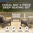 thumbnail image 2 of Four Seasons Courtyard Coral Bay 4 Piece Deep Seating Set with Patio Chairs, 2 of 7