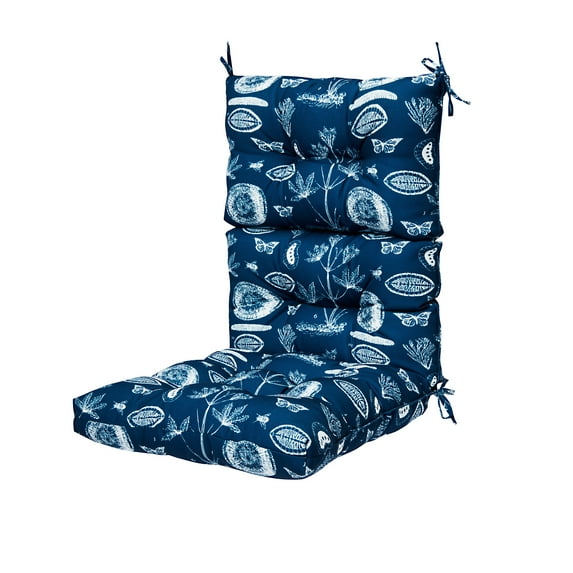 LELINTA Indoor Rocking Chair Pad Seat And Seatback Cushion Deep Seat Patio Seat Outdoor Chaise Lounge Cushion with Ties Back Cushion High Back Chair Cushion Clearance Gifts