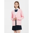 thumbnail image 2 of jinghuiyue Women Sweater Cardigans V Neck Knitted Uniform Button up Long Sleeve JK Top Clothing with Pockets XS, 2 of 7