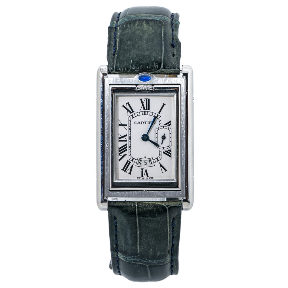 Pre-Owned Cartier Tank Basculante 2522 Steel Watch (Certified Authentic \u0026  Warranty) - Walmart.com