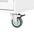 thumbnail image 4 of Noble House Mobile Kitchen Island Cart with Drop-Leaf Top, Drawers, Cabinet & Racks, White, 4 of 8
