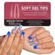 thumbnail image 4 of 500/100Pc Soft Fake Nails Tips Crylic Full Cover Reusable Semi-Frosted Short Coffin/Almond/Square, 4 of 5