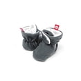 thumbnail image 2 of Wrapables? Fleece Baby Booties with Anti-Skid Bottoms, Gray, 0-6 M, 2 of 5