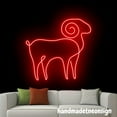 thumbnail image 5 of Handmadetneonsign Sheep Line Art Neon Wall Sign, Sheep Wall Art Decor, Ranch Wall Decor, Animal Led Wall Sign 58334, 5 of 5