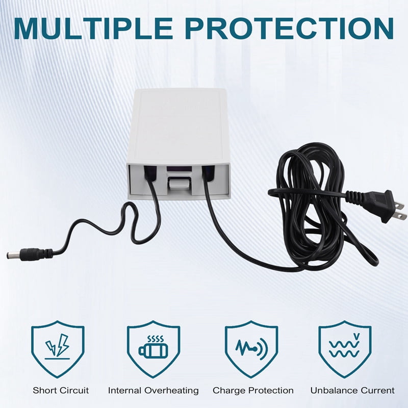 2X 12V-2.5A Uninterruptible Power Supply UPS Battery Backup Interface,US Plug