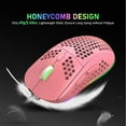 thumbnail image 3 of Ultralight Wired Gaming Mouse, Lightweight Honeycomb Shell, 4 RGB Breathing Backlit Mice, 6 Adjustable DPI 6400, USB Optical Computer Mice for Gamer / Office, 3 of 8