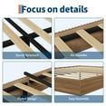 thumbnail image 4 of Wood Bed Frame, Fluted Wooden Platform Bed, Easy Assembly, No Box Spring Needed, Noise Free, 4 of 6