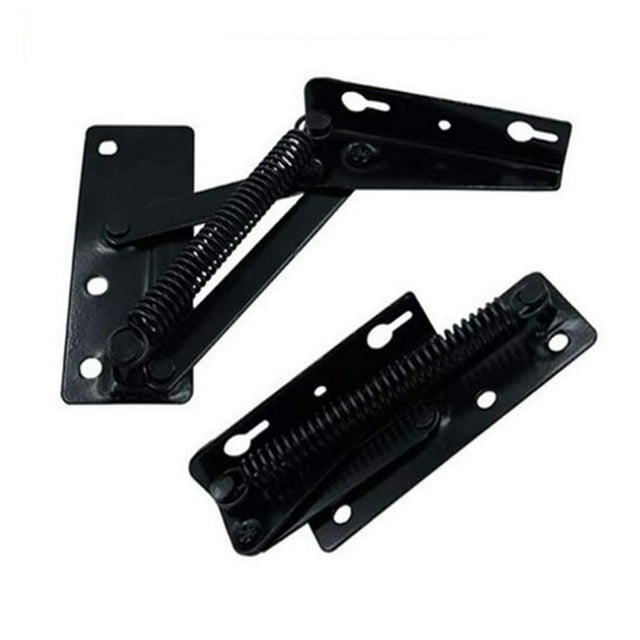 2Pcs Sofa Bed Bedding Adjustable Angle Mechanism Hinge Hardware Black