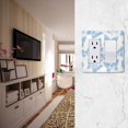 thumbnail image 5 of Yayeee Rocker Switch Wall Plate 2-Gang 4.7"x4.6" Home Decorative Outlet Cover, Blue Butterfly, 5 of 6