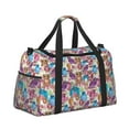 thumbnail image 2 of Bingfone Watercolor Owl Print Travel Duffel Tote Bag,Waterproof Shoulder Weekender Bag For Women and Men Swim Sports Travel Gym Bag，Foldable and expandable bag Lightweight, 2 of 7