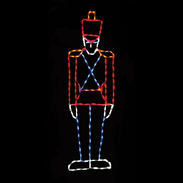 65 in. Outdoor LED Small Toy Soldier Display 150 Bulbs