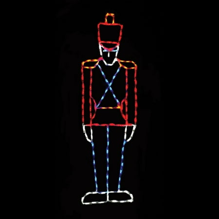 65 in. Outdoor LED Small Toy Soldier Display - 150 Bulbs