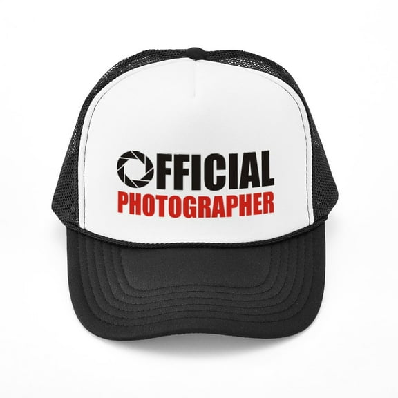 CafePress - Official Photographer - Adjustable Unisex Printed Trucker Hat with Mesh Back