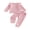 Pink, variant on RUINIXCW Toddler Baby Girl Spring Fall Winter Clothes Infant Baby Girls 2 Pieces Outfit Twist Textured Jacquard Long Sleeve Crewneck Sweatshirt and Pockets Pants Set